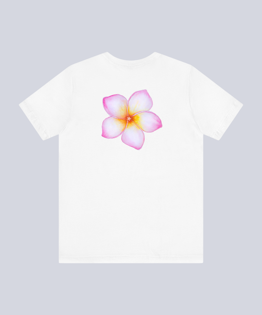 "Pink Plumeria Flower" T-Shirt