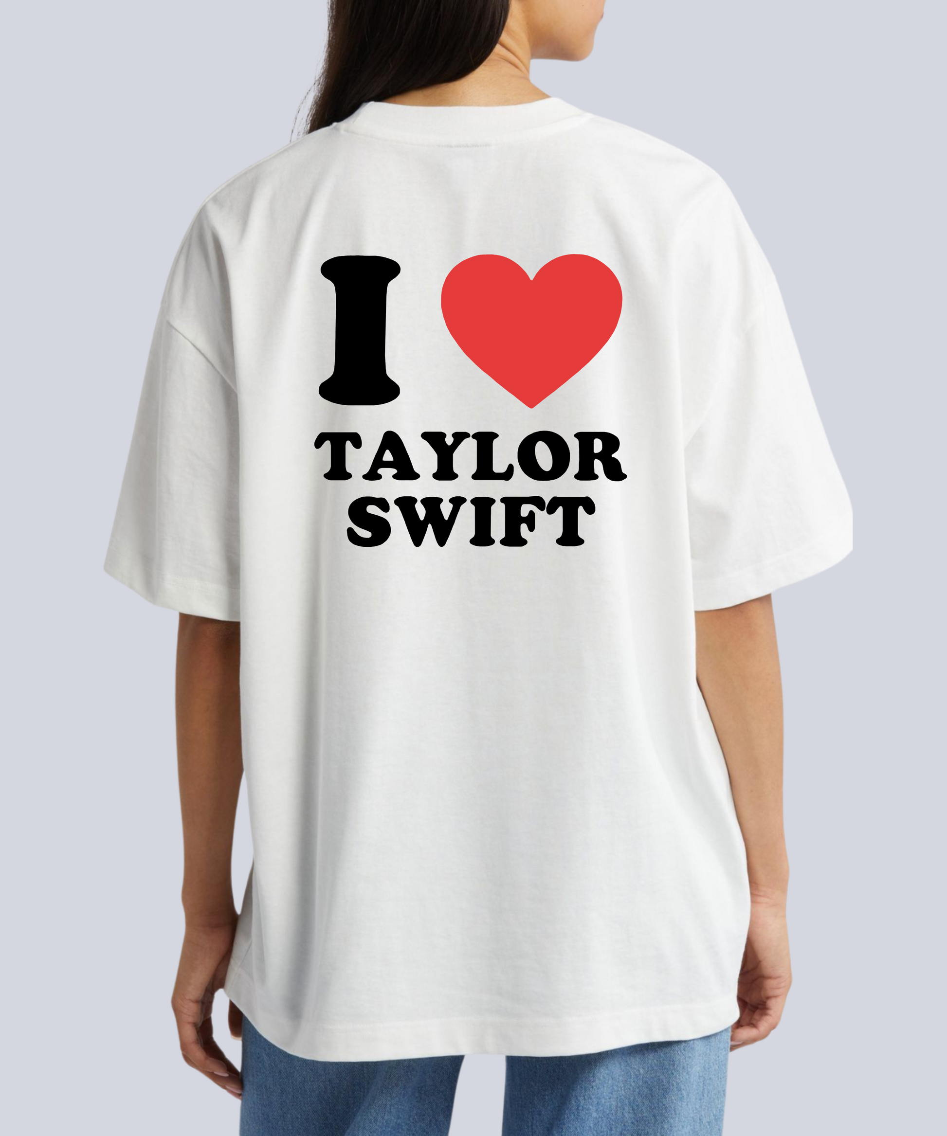 "i ❤️ Taylor Swift" (Back Print) T-Shirt