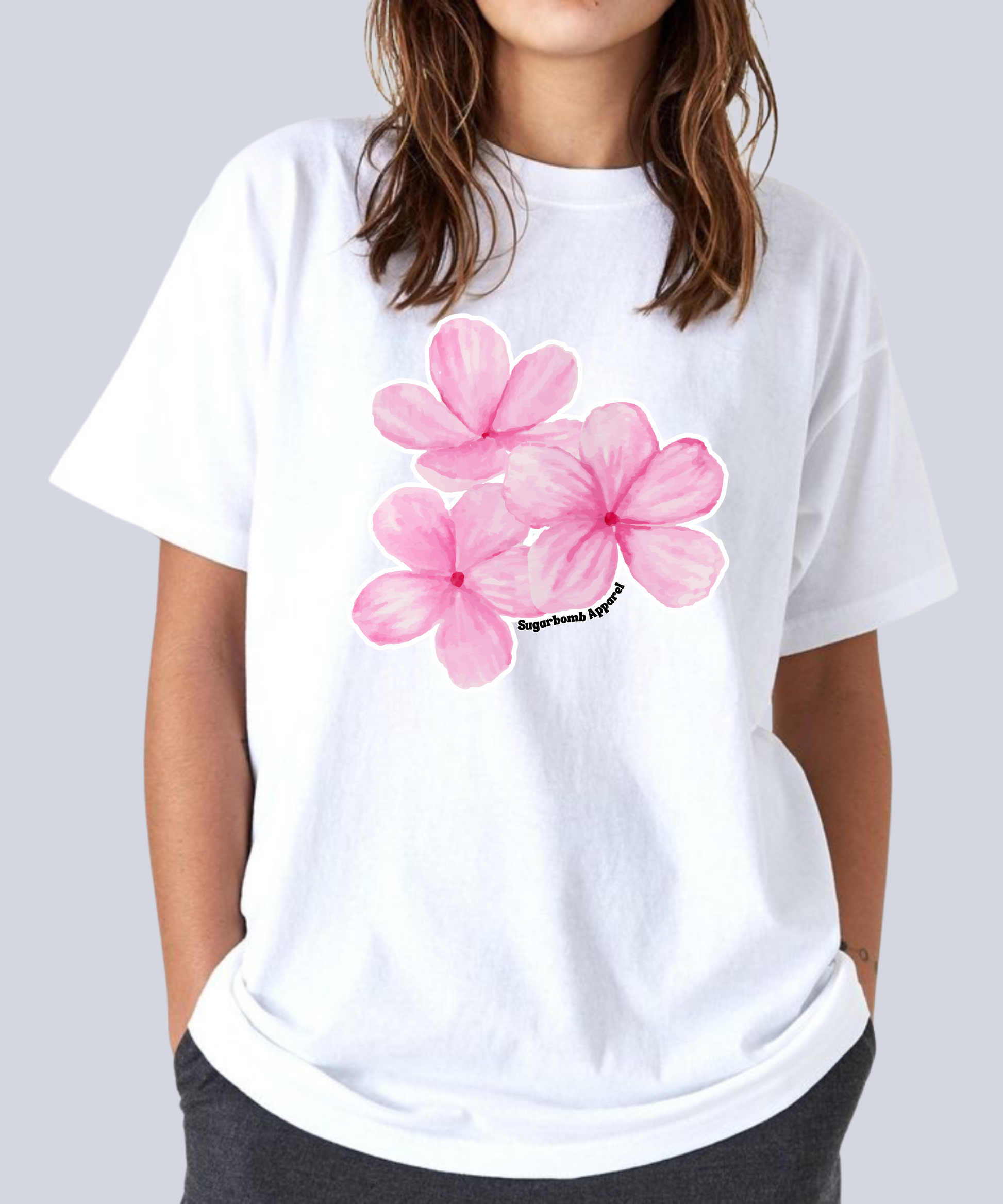 "Pink Flowers logo" T-Shirt