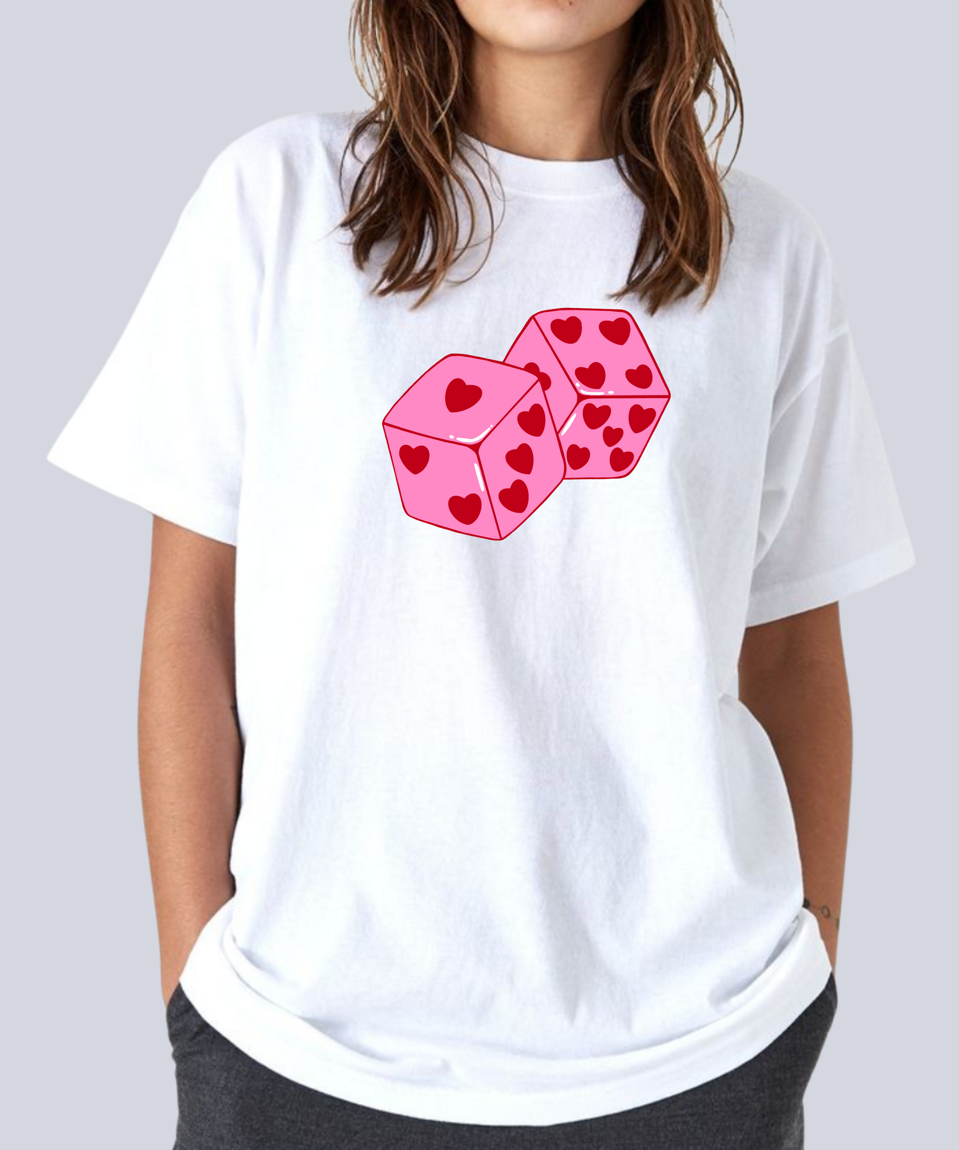 "Devils roll the dice, Angels roll their eyes" T-Shirt