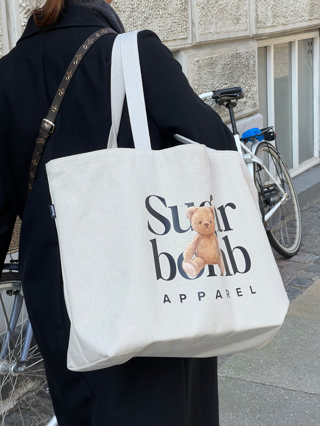 "Teddy Logo" Maxi Tote