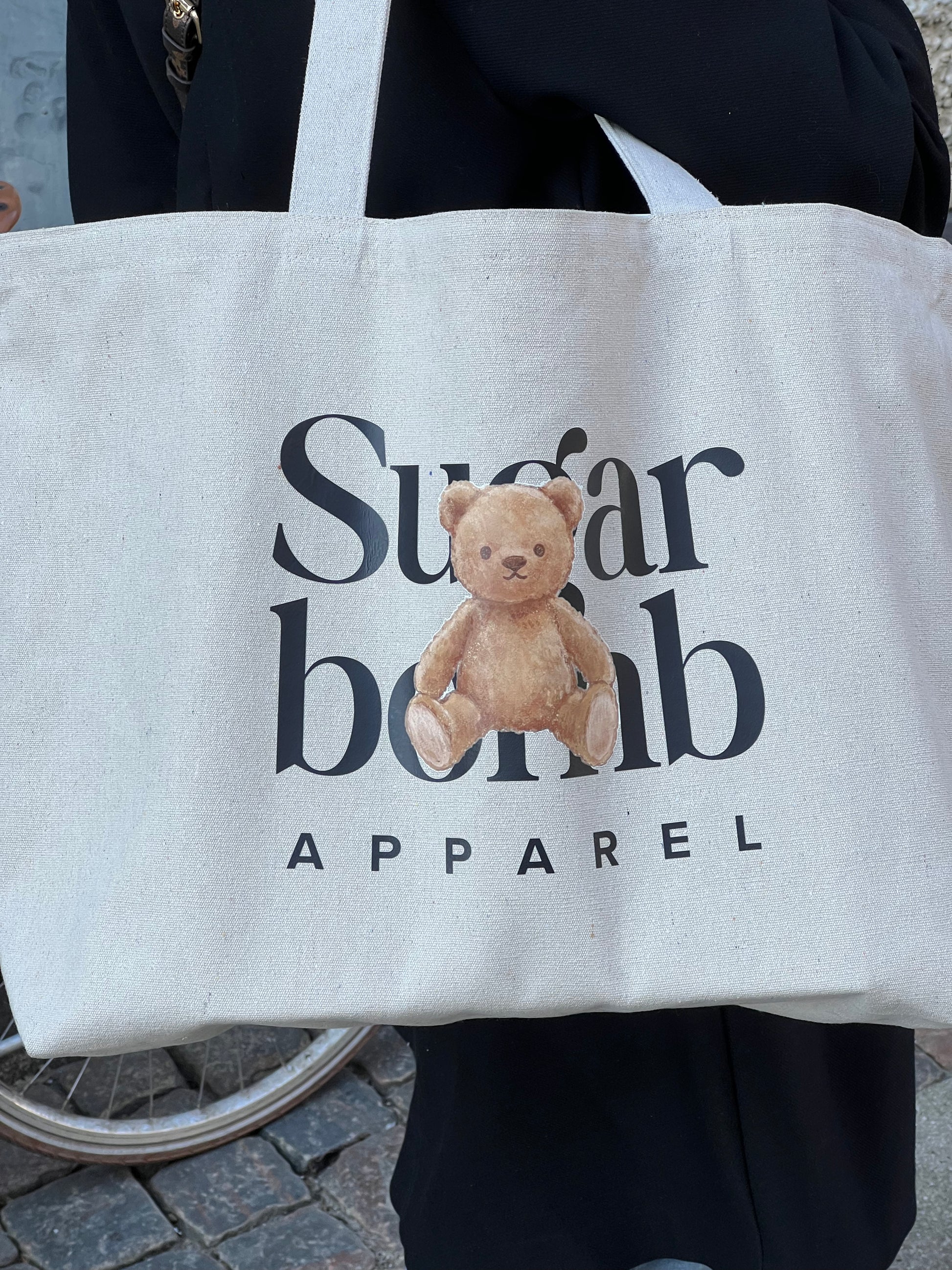 "Teddy Logo" Maxi Tote